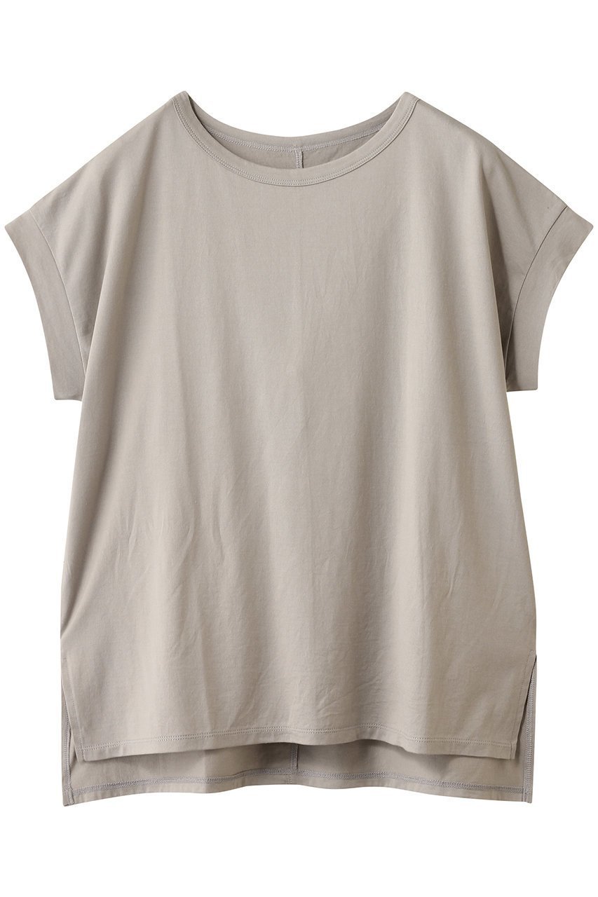【スリー ドッツ/three dots】のロングステープルヤーンTシャツ インテリア・キッズ・メンズ・レディースファッション・服の通販 founy(ファニー) 　ファッション　Fashion　レディースファッション　Fashion for Women　トップス・カットソー　Cut & Sew Tops　シャツ・ブラウス・オフィスカジュアル　Elegant Blouses & Button-Ups　ロングTシャツ・Tシャツ　Longline T-Shirts & Tees　カットソー・ベーシックTシャツ　Cut-and-Sewn Tops / Stretch Tees & Basics　2025年　2025　2025-2026秋冬・A/W　Autumn/Winter 2025–26 AW25–26　ショート　Short, Short Length　シンプル　Simple, Minimal　スリーブ　Sleeve, Long Sleeve / Short Sleeve　リゾート　Resort, Vacation Style　旅行　Travel　A/W・秋冬　Autumn/Winter　グレー|ID: prp329100004630759 ipo3291000000033312934