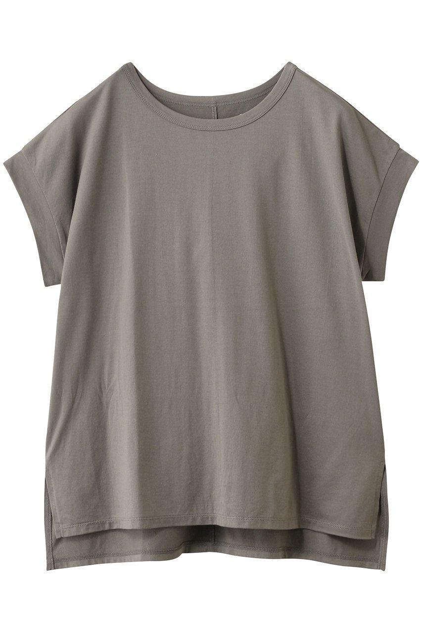 【スリー ドッツ/three dots】のロングステープルヤーンTシャツ インテリア・キッズ・メンズ・レディースファッション・服の通販 founy(ファニー) 　ファッション　Fashion　レディースファッション　Fashion for Women　トップス・カットソー　Cut & Sew Tops　シャツ・ブラウス・オフィスカジュアル　Elegant Blouses & Button-Ups　ロングTシャツ・Tシャツ　Longline T-Shirts & Tees　カットソー・ベーシックTシャツ　Cut-and-Sewn Tops / Stretch Tees & Basics　2025年　2025　2025-2026秋冬・A/W　Autumn/Winter 2025–26 AW25–26　ショート　Short, Short Length　シンプル　Simple, Minimal　スリーブ　Sleeve, Long Sleeve / Short Sleeve　リゾート　Resort, Vacation Style　旅行　Travel　A/W・秋冬　Autumn/Winter　スウェーデッド カーキ|ID: prp329100004630759 ipo3291000000033312936