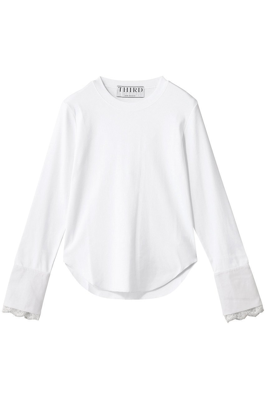 【サードマガジン/THIRD MAGAZINE】のレース袖カットソー 人気、トレンドファッション・服の通販 founy(ファニー) 　ファッション　Fashion　レディースファッション　Fashion for Women　トップス・カットソー　Cut & Sew Tops　シャツ・ブラウス・オフィスカジュアル　Elegant Blouses & Button-Ups　ロングTシャツ・Tシャツ　Longline T-Shirts & Tees　カットソー・ベーシックTシャツ　Cut-and-Sewn Tops / Stretch Tees & Basics　2025年　2025　2025-2026秋冬・A/W　Autumn/Winter 2025–26 AW25–26　カットソー　Cut and Sewn Top　カフス　Cuff Design　シンプル　Simple, Minimal　ジャケット　Jacket, Outerwear　スウェット / スエット　Sweatshirt, Sweatwear　スリーブ　Sleeve, Long Sleeve / Short Sleeve　レース　Lace, Lace Fabric　ロング　Long, Long-Length　A/W・秋冬　Autumn/Winter　 other-1|ID: prp329100004630761 ipo3291000000033312949