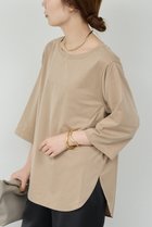 【ガリャルダガランテ/GALLARDAGALANTE】の【セットアップ対応】キュプラジャージーラウンドTee 人気、トレンドファッション・服の通販 founy(ファニー) ファッション Fashion レディースファッション Fashion for Women トップス・カットソー Cut & Sew Tops シャツ・ブラウス・オフィスカジュアル Elegant Blouses & Button-Ups ロングTシャツ・Tシャツ Longline T-Shirts & Tees カットソー・ベーシックTシャツ Cut-and-Sewn Tops / Stretch Tees & Basics 2025年 2025 2025-2026秋冬・A/W Autumn/Winter 2025–26 AW25–26 なめらか Smooth, Silky Texture キュプラ Cupro, Eco Fabric スリーブ Sleeve, Long Sleeve / Short Sleeve セットアップ Set-Up, Coordinated Outfit デニム Denim, Jeans Material ボトム Bottoms, Lower Wear ロング Long, Long-Length エレガント 上品 Elegant A/W・秋冬 Autumn/Winter thumbnail ベージュ|ID: prp329100004630763 ipo3291000000033312965