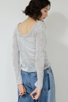 【ガリャルダガランテ/GALLARDAGALANTE】のメッシュフロッキーロンT ライトグレー|ID: prp329100004630764 ipo3291000000035868018