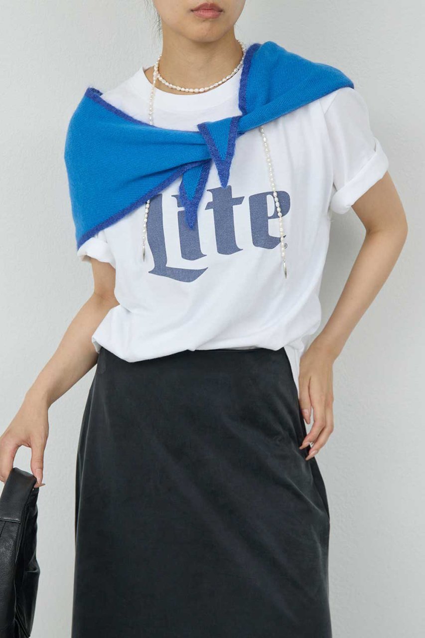 【ガリャルダガランテ/GALLARDAGALANTE】の【GOOD ROCK SPEED】Miller Lite Tシャツ インテリア・キッズ・メンズ・レディースファッション・服の通販 founy(ファニー) 　ファッション　Fashion　レディースファッション　Fashion for Women　トップス・カットソー　Cut & Sew Tops　シャツ・ブラウス・オフィスカジュアル　Elegant Blouses & Button-Ups　ロングTシャツ・Tシャツ　Longline T-Shirts & Tees　カットソー・ベーシックTシャツ　Cut-and-Sewn Tops / Stretch Tees & Basics　インナー　Innerwear　グラフィック　Graphic, Graphic Design　ショート　Short, Short Length　ジャケット　Jacket, Outerwear　スリーブ　Sleeve, Long Sleeve / Short Sleeve　プリント　Print, Printed Pattern　ボトム　Bottoms, Lower Wear　ヴィンテージ　Vintage Style　半袖　Short Sleeve, Half Sleeve　ホワイト|ID: prp329100004630765 ipo3291000000035511645