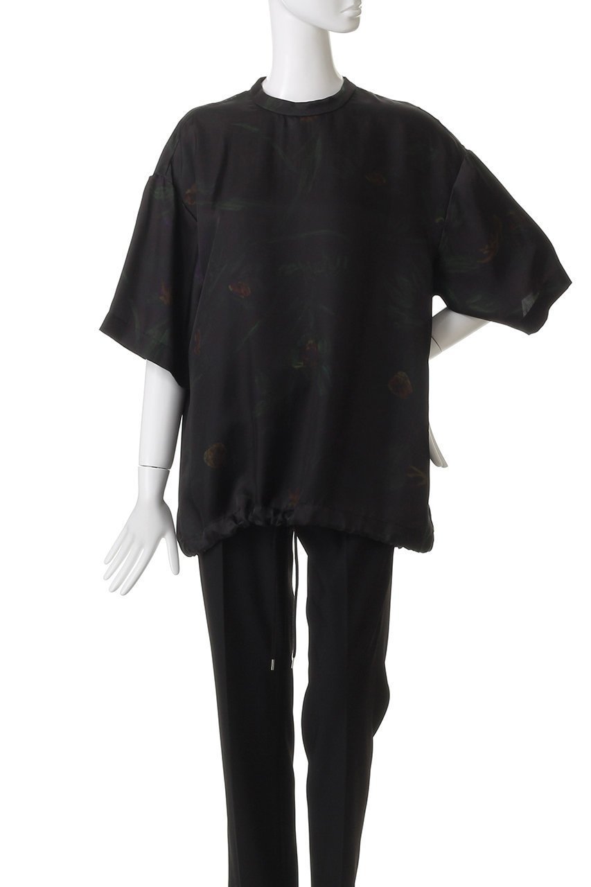 【ニアー ニッポン/near.nippon】のボタニカルプリント オーバーTシャツ 人気、トレンドファッション・服の通販 founy(ファニー) 　ファッション　Fashion　レディースファッション　Fashion for Women　トップス・カットソー　Cut & Sew Tops　シャツ・ブラウス・オフィスカジュアル　Elegant Blouses & Button-Ups　ロングTシャツ・Tシャツ　Longline T-Shirts & Tees　カットソー・ベーシックTシャツ　Cut-and-Sewn Tops / Stretch Tees & Basics　2025年　2025　2025-2026秋冬・A/W　Autumn/Winter 2025–26 AW25–26　なめらか　Smooth, Silky Texture　インナー　Innerwear　カットソー　Cut and Sewn Top　キュプラ　Cupro, Eco Fabric　コクーン　Cocoon, Cocoon Silhouette　ショート　Short, Short Length　スリーブ　Sleeve, Long Sleeve / Short Sleeve　ツイル　Twist, Twisted Detail　ドローコード　Drawcord, Drawstring Cord　ハイネック　High Neck, Mock Neck　フォーマル　Formal, Dressy　ボタニカル　Botanical, Floral Pattern　マニッシュ　Mannish, Boyish　リラックス　Relax, Relaxed Fit　エレガント 上品　Elegant　A/W・秋冬　Autumn/Winter　other-2|ID: prp329100004630770 ipo3291000000033313041