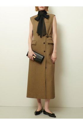 【アルアバイル/allureville】のツィードライクロングジレワンピース 人気、トレンドファッション・服の通販 founy(ファニー) ファッション Fashion レディースファッション Fashion for Women アウター Coat / Outerwear Collection ワンピース Dresses チュニック Tunic Tops & Dresses 2025年 2025 2025-2026秋冬・A/W Autumn/Winter 2025–26 AW25–26 チュニック Tunic, Long Top バランス Balance, Style Balance フィット Fit, Slim Fit フリンジ Fringe, Tassel マニッシュ Mannish, Boyish ロング Long, Long-Length 再入荷 Restock / Back in Stock A/W・秋冬 Autumn/Winter |ID:prp329100004630780