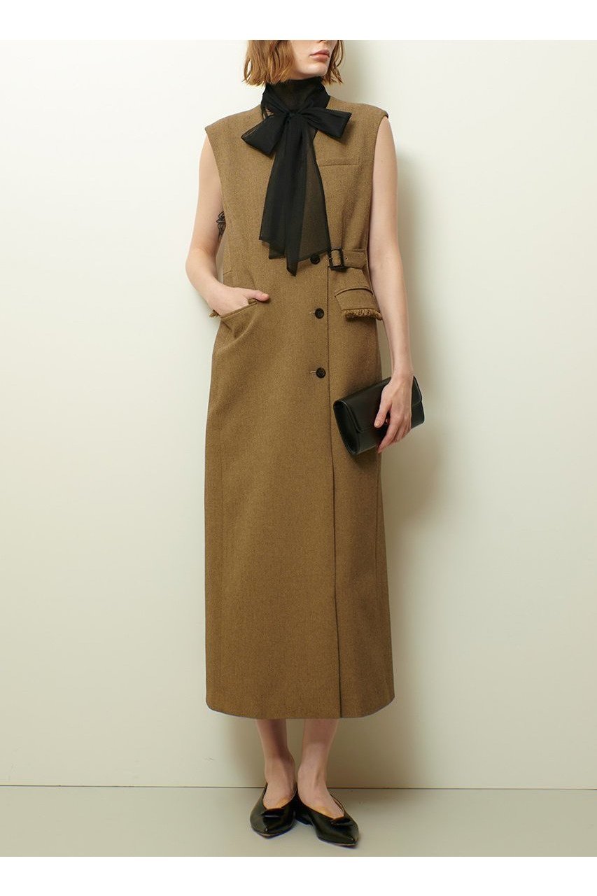 【アルアバイル/allureville】のツィードライクロングジレワンピース 人気、トレンドファッション・服の通販 founy(ファニー) 　ファッション　Fashion　レディースファッション　Fashion for Women　アウター　Coat / Outerwear Collection　ワンピース　Dresses　チュニック　Tunic Tops & Dresses　2025年　2025　2025-2026秋冬・A/W　Autumn/Winter 2025–26 AW25–26　チュニック　Tunic, Long Top　バランス　Balance, Style Balance　フィット　Fit, Slim Fit　フリンジ　Fringe, Tassel　マニッシュ　Mannish, Boyish　ロング　Long, Long-Length　再入荷　Restock / Back in Stock　A/W・秋冬　Autumn/Winter　other-5|ID: prp329100004630780 ipo3291000000033313123