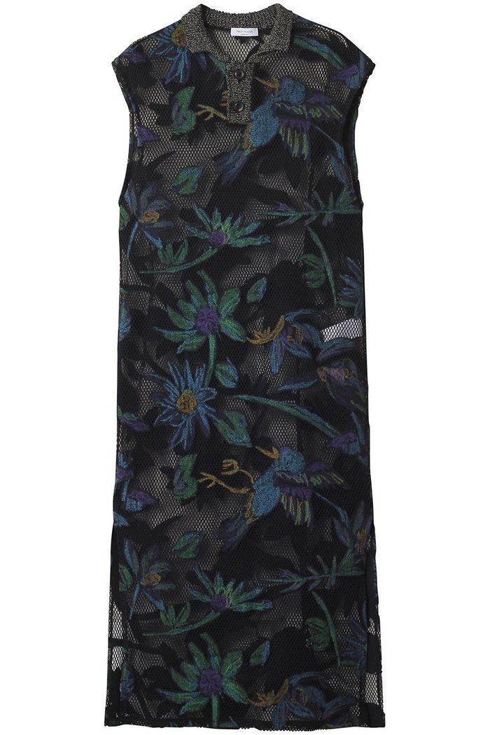 【ニアー ニッポン/near.nippon】のメッシュオパール柄 ポロワンピース インテリア・キッズ・メンズ・レディースファッション・服の通販 founy(ファニー) https://founy.com/ ファッション Fashion レディースファッション Fashion for Women ワンピース Dresses チュニック Tunic Tops & Dresses インナー Innerwear カットソー Cut and Sewn Top キャミソール Camisole, Spaghetti Strap Top チュニック Tunic, Long Top デニム Denim, Jeans Material ドレス Dress, One-Piece プリント Print, Printed Pattern ボタニカル Botanical, Floral Pattern メッシュ Mesh, Net Fabric ラッセル Raschel, Raschel Lace ロング Long, Long-Length エレガント 上品 Elegant |ID: prp329100004630782 ipo3291000000036241514