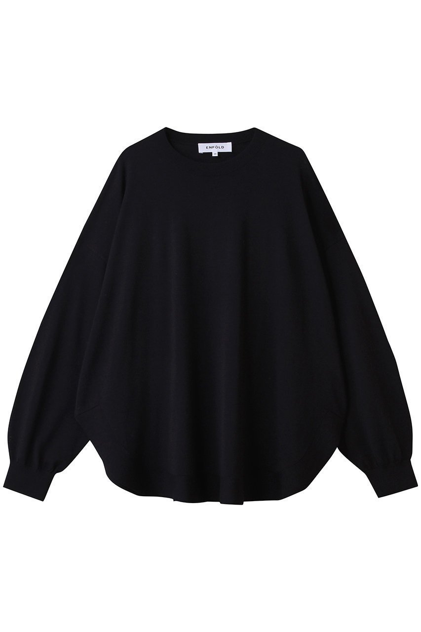 【エンフォルド/ENFOLD】のCIRCLE PULLOVER/プルオーバー インテリア・キッズ・メンズ・レディースファッション・服の通販 founy(ファニー) ファッション Fashion レディースファッション Fashion for Women トップス・カットソー Cut & Sew Tops シャツ・ブラウス・オフィスカジュアル Elegant Blouses & Button-Ups カジュアルプルオーバー・ニットトップス Pullovers & Knit Tops / Casual Pullovers サークル Circle, Round Design スリーブ Sleeve, Long Sleeve / Short Sleeve ベーシック Basic, Essential リラックス Relax, Relaxed Fit ルーズ Loose, Oversized ロング Long, Long-Length ダークネイビー|ID: prp329100004630791 ipo3291000000035868076