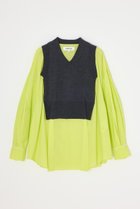 【エンフォルド/ENFOLD】の【8/13 12:00販売開始】FAKE-LAYERED PULLOVER/プルオーバー グリーン|ID: prp329100004630792 ipo3291000000033313198