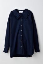【エンフォルド/ENFOLD】のFRILL-COLLAR SHIRT/シャツ ダークネイビー|ID: prp329100004630796 ipo3291000000035868103