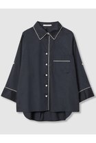 【アナイ/ANAYI】のブライトグログラン配色シャツ 人気、トレンドファッション・服の通販 founy(ファニー) ファッション Fashion レディースファッション Fashion for Women トップス・カットソー Cut & Sew Tops シャツ・ブラウス・オフィスカジュアル Elegant Blouses & Button-Ups 2025年 2025 2025-2026秋冬・A/W Autumn/Winter 2025–26 AW25–26 おすすめ Recommended / Our Picks グログラン Grosgrain, Grosgrain Ribbon シルク Silk, 100% Silk スリーブ Sleeve, Long Sleeve / Short Sleeve パジャマ Pajamas, Sleepwear ロング Long, Long-Length エレガント 上品 Elegant A/W・秋冬 Autumn/Winter thumbnail ネイビー|ID: prp329100004630803 ipo3291000000033313256