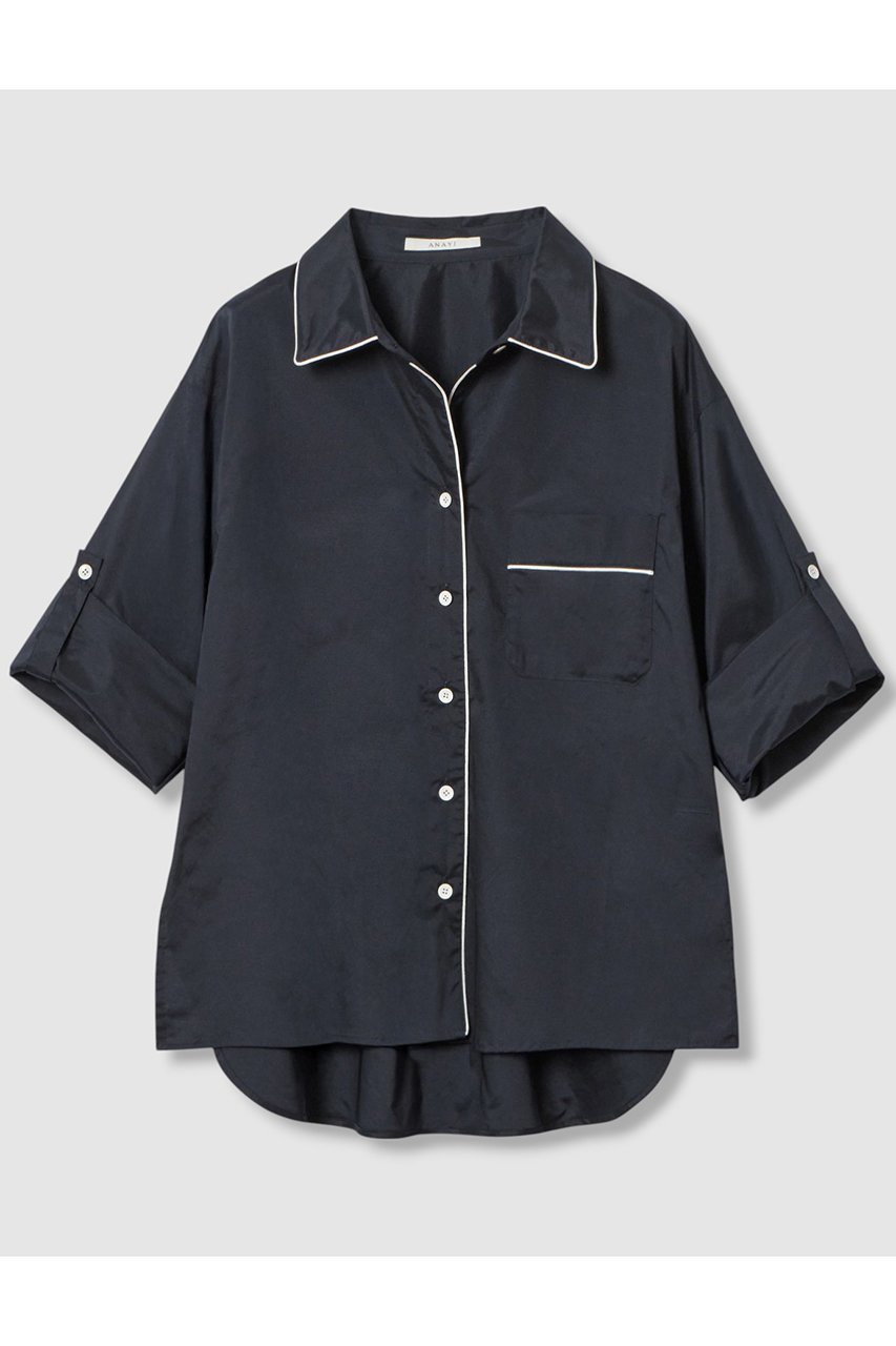 【アナイ/ANAYI】のブライトグログラン配色シャツ 人気、トレンドファッション・服の通販 founy(ファニー) 　ファッション　Fashion　レディースファッション　Fashion for Women　トップス・カットソー　Cut & Sew Tops　シャツ・ブラウス・オフィスカジュアル　Elegant Blouses & Button-Ups　2025年　2025　2025-2026秋冬・A/W　Autumn/Winter 2025–26 AW25–26　おすすめ　Recommended / Our Picks　グログラン　Grosgrain, Grosgrain Ribbon　シルク　Silk, 100% Silk　スリーブ　Sleeve, Long Sleeve / Short Sleeve　パジャマ　Pajamas, Sleepwear　ロング　Long, Long-Length　エレガント 上品　Elegant　A/W・秋冬　Autumn/Winter　other-3|ID: prp329100004630803 ipo3291000000033313258