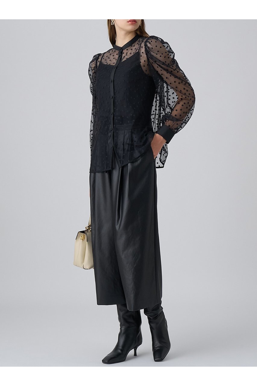 【アナイ/ANAYI】のリトルフラワーチュールギャザーブラウス 人気、トレンドファッション・服の通販 founy(ファニー) 　ファッション　Fashion　レディースファッション　Fashion for Women　トップス・カットソー　Cut & Sew Tops　シャツ・ブラウス・オフィスカジュアル　Elegant Blouses & Button-Ups　2025年　2025　2025-2026秋冬・A/W　Autumn/Winter 2025–26 AW25–26　おすすめ　Recommended / Our Picks　オーガンジー　Organza Fabric　カフス　Cuff Design　ギャザー　Gathered, Ruffled　シアー　Sheer, See-Through　スリーブ　Sleeve, Long Sleeve / Short Sleeve　チュール　Tulip, Tulip Motif　ドット　Polka Dot, Dot Pattern　フラワー　Flower, Floral　ボトム　Bottoms, Lower Wear　モチーフ　Motif, Design Theme　ロング　Long, Long-Length　A/W・秋冬　Autumn/Winter　other-6|ID: prp329100004630804 ipo3291000000033313278