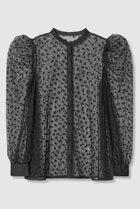 【アナイ/ANAYI】のリトルフラワーチュールギャザーブラウス ブラック|ID: prp329100004630804 ipo3291000000036241563