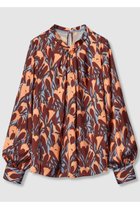 【アナイ/ANAYI】のペイントフラワープリントスリットネックブラウス ブルー|ID: prp329100004630806 ipo3291000000036241577