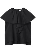 【プルミエ アロンディスモン/1er Arrondissement】のナイロンクロスケープカラーブラウス ブラック|ID: prp329100004630807 ipo3291000000036132309