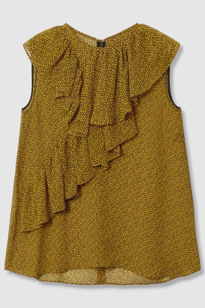 【アルアバイル/allureville】のルミナスプリントアシンメラッフルブラウス インテリア・キッズ・メンズ・レディースファッション・服の通販 founy(ファニー) https://founy.com/ ファッション Fashion レディースファッション Fashion for Women トップス・カットソー Cut & Sew Tops シャツ・ブラウス・オフィスカジュアル Elegant Blouses & Button-Ups アシンメトリー Asymmetrical Style ショート Short, Short Length ジャケット Jacket, Outerwear スリーブ Sleeve, Long Sleeve / Short Sleeve ラッフル Ruffle, Frill |ID: prp329100004630809 ipo3291000000033313317