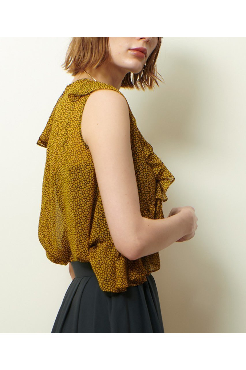 【アルアバイル/allureville】のルミナスプリントアシンメラッフルブラウス 人気、トレンドファッション・服の通販 founy(ファニー) 　ファッション　Fashion　レディースファッション　Fashion for Women　トップス・カットソー　Cut & Sew Tops　シャツ・ブラウス・オフィスカジュアル　Elegant Blouses & Button-Ups　2025年　2025　2025-2026秋冬・A/W　Autumn/Winter 2025–26 AW25–26　アシンメトリー　Asymmetrical Style　ショート　Short, Short Length　ジャケット　Jacket, Outerwear　スリーブ　Sleeve, Long Sleeve / Short Sleeve　ラッフル　Ruffle, Frill　A/W・秋冬　Autumn/Winter　other-8|ID: prp329100004630809 ipo3291000000033313325