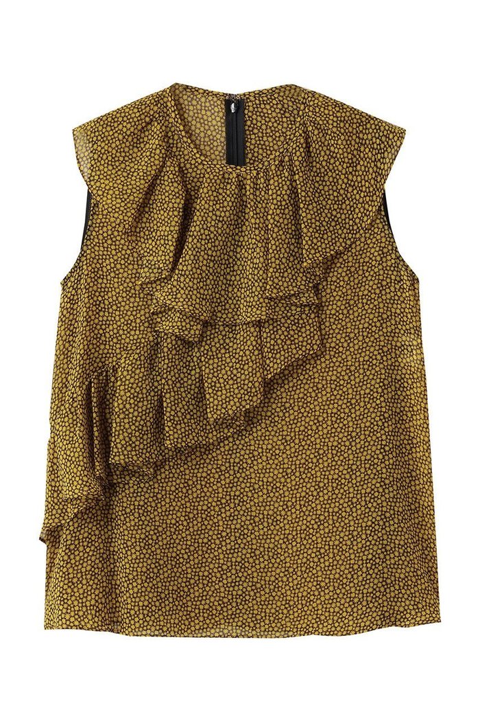 【アルアバイル/allureville】のルミナスプリントアシンメラッフルブラウス インテリア・キッズ・メンズ・レディースファッション・服の通販 founy(ファニー) https://founy.com/ ファッション Fashion レディースファッション Fashion for Women トップス・カットソー Cut & Sew Tops シャツ・ブラウス・オフィスカジュアル Elegant Blouses & Button-Ups アシンメトリー Asymmetrical Style ショート Short, Short Length ジャケット Jacket, Outerwear スリーブ Sleeve, Long Sleeve / Short Sleeve ラッフル Ruffle, Frill |ID: prp329100004630809 ipo3291000000036132317