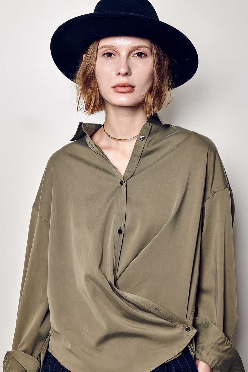 【アルアバイル/allureville】のフィブリルカシュクールシャツ 人気、トレンドファッション・服の通販 founy(ファニー) 　ファッション　Fashion　レディースファッション　Fashion for Women　トップス・カットソー　Cut & Sew Tops　シャツ・ブラウス・オフィスカジュアル　Elegant Blouses & Button-Ups　おすすめ　Recommended / Our Picks　インナー　Innerwear　エレガント 上品　Elegant　カシュクール　Wrap Design　シアー　Sheer, See-Through　スリーブ　Sleeve, Long Sleeve / Short Sleeve　セットアップ　Set-Up, Coordinated Outfit　タートルネック　Turtleneck, High Neck　バランス　Balance, Style Balance　ビンテージ　Vintage, Retro Style　ボトム　Bottoms, Lower Wear　ロング　Long, Long-Length　秋　Autumn　羽織　Haori, Light Jacket　長袖　Long Sleeve, Full Sleeve　other-7|ID: prp329100004630810 ipo3291000000035511750