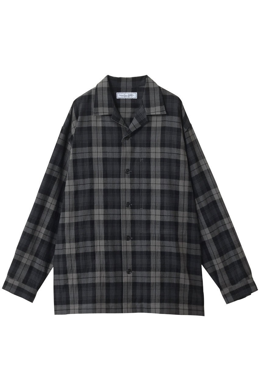 【ユニバーサルプロダクツ/UNIVERSAL PRODUCTS / MEN】の【MEN】WOOL SHIRTS/シャツ インテリア・キッズ・メンズ・レディースファッション・服の通販 founy(ファニー) 　ファッション　Fashion　メンズファッション　Fashion for Men　2025年　2025　2025-2026秋冬・A/W　Autumn/Winter 2025–26 AW25–26　インナー　Innerwear　スリーブ　Sleeve, Long Sleeve / Short Sleeve　チェック　Check, Plaid, Tartan　リラックス　Relax, Relaxed Fit　ロング　Long, Long-Length　エレガント 上品　Elegant　冬　Winter / This Winter　夏　Summer　A/W・秋冬　Autumn/Winter　CHECK|ID: prp329100004630812 ipo3291000000033313348
