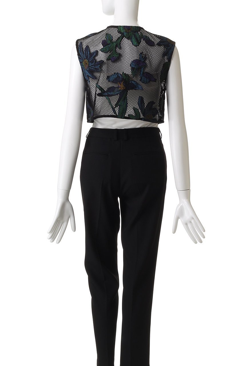 【ニアー ニッポン/near.nippon】のメッシュオパール柄 クロップト トップス 人気、トレンドファッション・服の通販 founy(ファニー) 　ファッション　Fashion　レディースファッション　Fashion for Women　トップス・カットソー　Cut & Sew Tops　キャミソール&ノースリーブ　Camisoles & Sleeveless Tops　シャツ・ブラウス・オフィスカジュアル　Elegant Blouses & Button-Ups　インナー　Innerwear　コンパクト　Compact, Small Size　シンプル　Simple, Minimal　ノースリーブ　Sleeveless, No-Sleeve　バランス　Balance, Style Balance　パターン　Pattern, Design Print　フォルム　Silhouette, Form　プリント　Print, Printed Pattern　ボタニカル　Botanical, Floral Pattern　ボックス　Boxy, Box Shape　ボレロ　Bolero, Short Cardigan　メッシュ　Mesh, Net Fabric　ラッセル　Raschel, Raschel Lace　リボン　Ribbon, Bow　ロング　Long, Long-Length　other-4|ID: prp329100004630813 ipo3291000000035511765