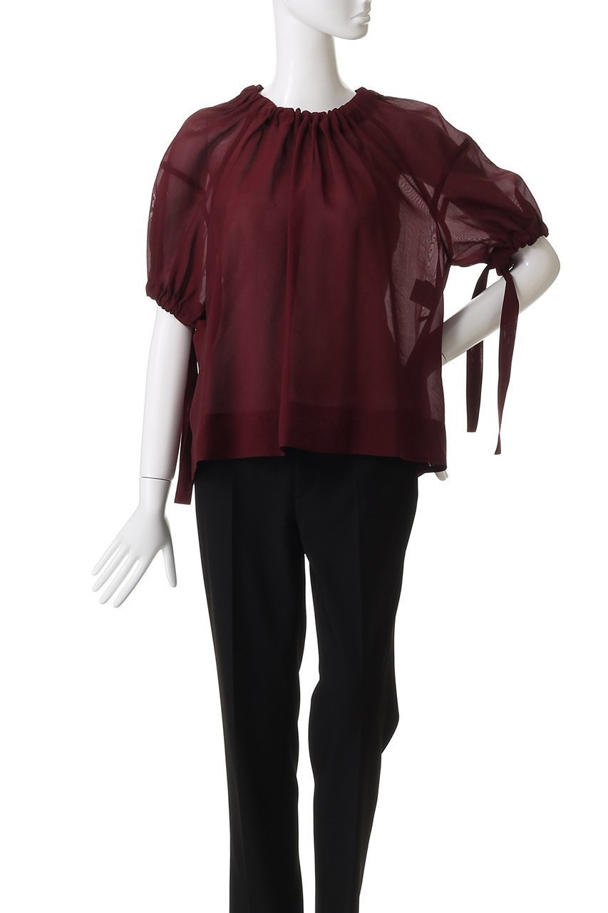 【デパリエ/DEPAREILLE】のシルキーギャザーブラウス 人気、トレンドファッション・服の通販 founy(ファニー) 　ファッション　Fashion　レディースファッション　Fashion for Women　トップス・カットソー　Cut & Sew Tops　シャツ・ブラウス・オフィスカジュアル　Elegant Blouses & Button-Ups　2025年　2025　2025-2026秋冬・A/W　Autumn/Winter 2025–26 AW25–26　なめらか　Smooth, Silky Texture　インナー　Innerwear　ギャザー　Gathered, Ruffled　ショート　Short, Short Length　シンプル　Simple, Minimal　ジャケット　Jacket, Outerwear　スリーブ　Sleeve, Long Sleeve / Short Sleeve　フェミニン　Feminine, Girly　エレガント 上品　Elegant　A/W・秋冬　Autumn/Winter　other-2|ID: prp329100004630814 ipo3291000000033313364
