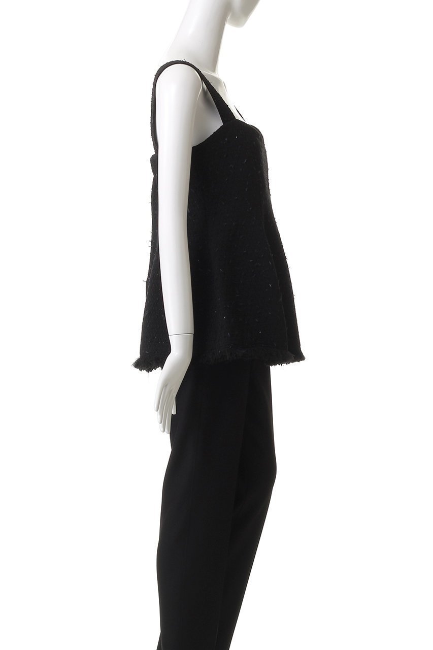 【デパリエ/DEPAREILLE】のテープヤーンツイードビスチェ 人気、トレンドファッション・服の通販 founy(ファニー) 　ファッション　Fashion　レディースファッション　Fashion for Women　トップス・カットソー　Cut & Sew Tops　キャミソール&ノースリーブ　Camisoles & Sleeveless Tops　シャツ・ブラウス・オフィスカジュアル　Elegant Blouses & Button-Ups　ビスチェ　Bustiers & Corset Tops / Layered Bustier Style　2025年　2025　2025-2026秋冬・A/W　Autumn/Winter 2025–26 AW25–26　インナー　Innerwear　カットソー　Cut and Sewn Top　ツイード　Twill, Twill Weave　ノースリーブ　Sleeveless, No-Sleeve　ビスチェ　Bustier, Corset Top　モダン　Modern, Contemporary　モノトーン　Monotone, Black and White　A/W・秋冬　Autumn/Winter　other-3|ID: prp329100004630815 ipo3291000000033313371