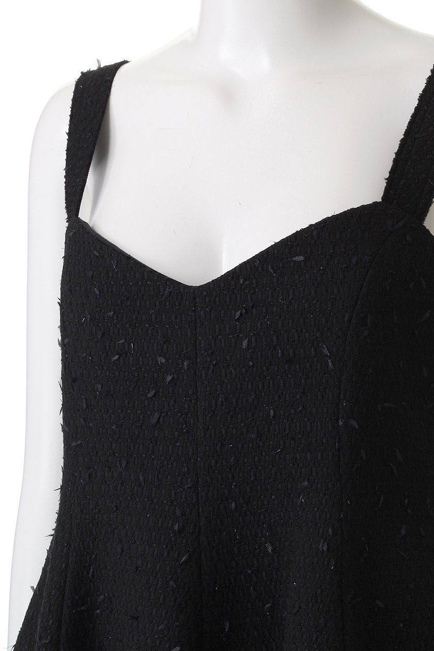 【デパリエ/DEPAREILLE】のテープヤーンツイードビスチェ 人気、トレンドファッション・服の通販 founy(ファニー) 　ファッション　Fashion　レディースファッション　Fashion for Women　トップス・カットソー　Cut & Sew Tops　キャミソール&ノースリーブ　Camisoles & Sleeveless Tops　シャツ・ブラウス・オフィスカジュアル　Elegant Blouses & Button-Ups　ビスチェ　Bustiers & Corset Tops / Layered Bustier Style　2025年　2025　2025-2026秋冬・A/W　Autumn/Winter 2025–26 AW25–26　インナー　Innerwear　カットソー　Cut and Sewn Top　ツイード　Twill, Twill Weave　ノースリーブ　Sleeveless, No-Sleeve　ビスチェ　Bustier, Corset Top　モダン　Modern, Contemporary　モノトーン　Monotone, Black and White　A/W・秋冬　Autumn/Winter　other-5|ID: prp329100004630815 ipo3291000000033313373