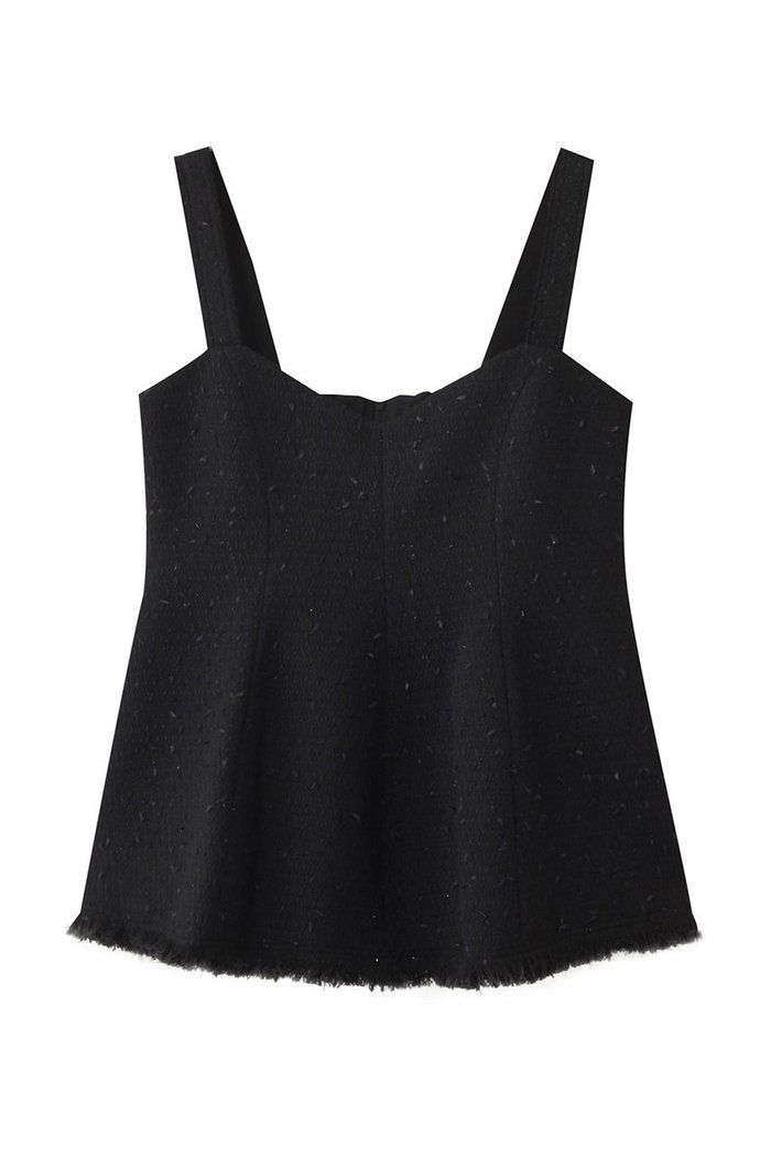 【デパリエ/DEPAREILLE】のテープヤーンツイードビスチェ インテリア・キッズ・メンズ・レディースファッション・服の通販 founy(ファニー) https://founy.com/ ファッション Fashion レディースファッション Fashion for Women トップス・カットソー Cut & Sew Tops キャミソール&ノースリーブ Camisoles & Sleeveless Tops シャツ・ブラウス・オフィスカジュアル Elegant Blouses & Button-Ups ビスチェ Bustiers & Corset Tops / Layered Bustier Style インナー Innerwear カットソー Cut and Sewn Top ツイード Twill, Twill Weave ノースリーブ Sleeveless, No-Sleeve ビスチェ Bustier, Corset Top モダン Modern, Contemporary モノトーン Monotone, Black and White |ID: prp329100004630815 ipo3291000000036241588