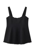 【デパリエ/DEPAREILLE】のテープヤーンツイードビスチェ ブラック|ID: prp329100004630815 ipo3291000000036241589