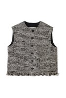 【デパリエ/DEPAREILLE】のファンシーツイードクルーネックジレ 人気、トレンドファッション・服の通販 founy(ファニー) ファッション Fashion レディースファッション Fashion for Women アウター Coat / Outerwear Collection レディースジャケット・軽アウター Jackets 2025年 2025 2025-2026秋冬・A/W Autumn/Winter 2025–26 AW25–26 ショート Short, Short Length ジャケット Jacket, Outerwear ツイード Twill, Twill Weave デニム Denim, Jeans Material フリンジ Fringe, Tassel ベスト Vest, Waistcoat A/W・秋冬 Autumn/Winter |ID:prp329100004630820