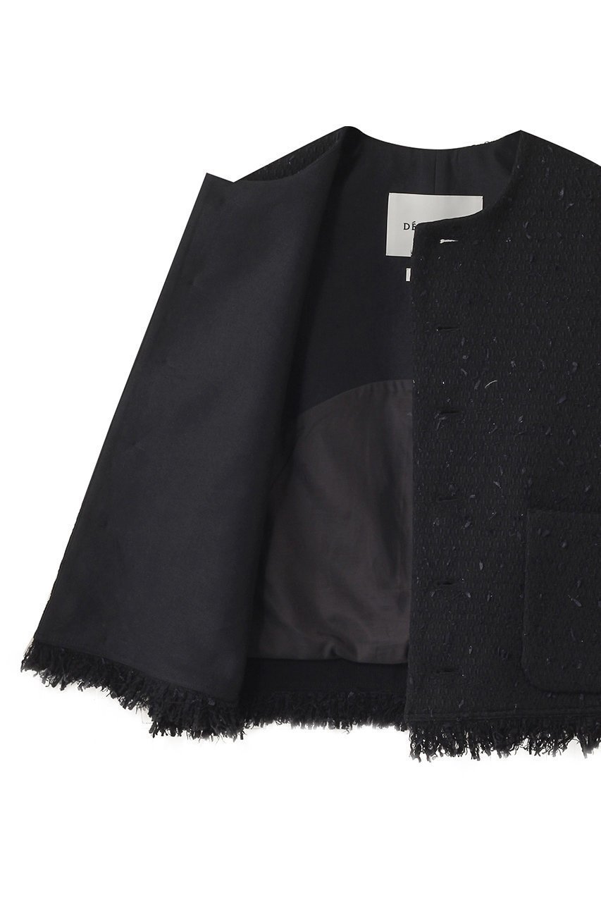 【デパリエ/DEPAREILLE】のテープヤーンツイードクルーネックジレ 人気、トレンドファッション・服の通販 founy(ファニー) 　ファッション　Fashion　レディースファッション　Fashion for Women　アウター　Coat / Outerwear Collection　レディースジャケット・軽アウター　Jackets　2025年　2025　2025-2026秋冬・A/W　Autumn/Winter 2025–26 AW25–26　ジャケット　Jacket, Outerwear　ベスト　Vest, Waistcoat　A/W・秋冬　Autumn/Winter　other-6|ID: prp329100004630821 ipo3291000000033313420