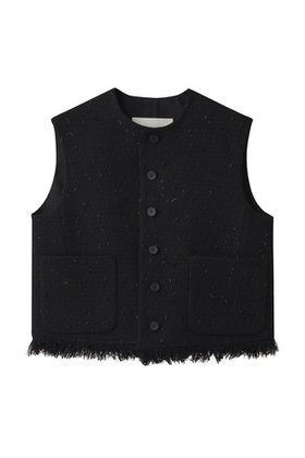 【デパリエ/DEPAREILLE】 テープヤーンツイードクルーネックジレ人気、トレンドファッション・服の通販 founy(ファニー) ファッション Fashion レディースファッション Fashion for Women アウター Coat / Outerwear Collection レディースジャケット・軽アウター Jackets ジャケット Jacket, Outerwear ベスト Vest, Waistcoat |ID:prp329100004630821