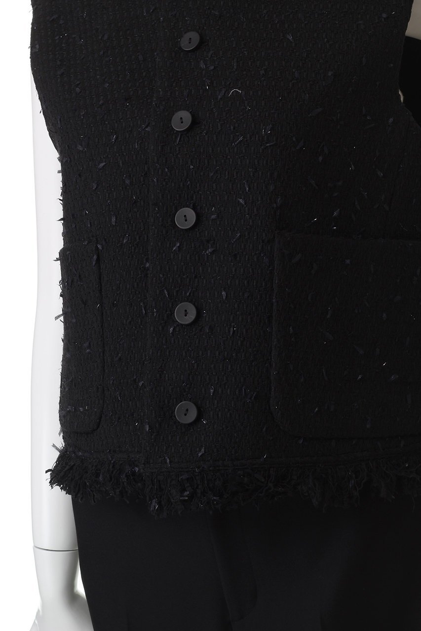 【デパリエ/DEPAREILLE】のテープヤーンツイードクルーネックジレ 人気、トレンドファッション・服の通販 founy(ファニー) 　ファッション　Fashion　レディースファッション　Fashion for Women　アウター　Coat / Outerwear Collection　レディースジャケット・軽アウター　Jackets　ジャケット　Jacket, Outerwear　ベスト　Vest, Waistcoat　other-5|ID: prp329100004630821 ipo3291000000035511787