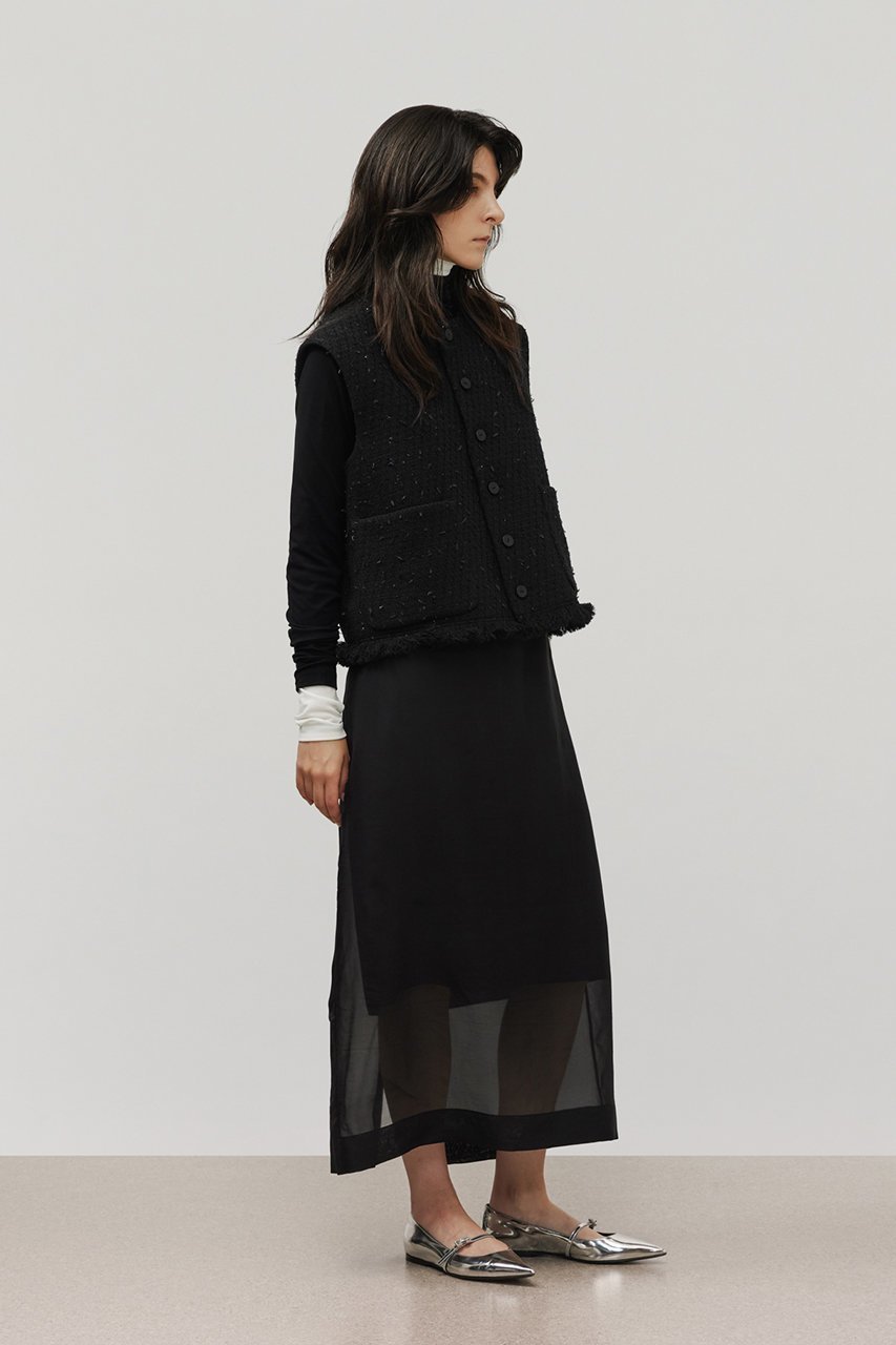 【デパリエ/DEPAREILLE】のテープヤーンツイードクルーネックジレ 人気、トレンドファッション・服の通販 founy(ファニー) 　ファッション　Fashion　レディースファッション　Fashion for Women　アウター　Coat / Outerwear Collection　レディースジャケット・軽アウター　Jackets　ジャケット　Jacket, Outerwear　ベスト　Vest, Waistcoat　other-8|ID: prp329100004630821 ipo3291000000035511792