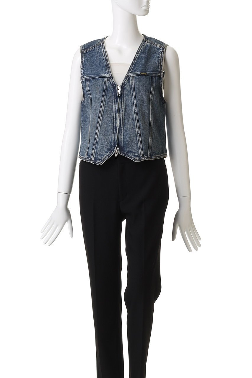 【メゾンスペシャル/MAISON SPECIAL】の【Wrangler×MAISON SPECIAL】Collaboration Mud Denim Vest/ラングラーコラボレーションマッドデニムベスト 人気、トレンドファッション・服の通販 founy(ファニー) 　ファッション　Fashion　レディースファッション　Fashion for Women　アウター　Coat / Outerwear Collection　レディースジャケット・軽アウター　Jackets　ウエスタン　Western Style　クラシカル　Classical, Vintage-Inspired　コンパクト　Compact, Small Size　ジャケット　Jacket, Outerwear　ジーンズ　Jeans, Denim Pants　デニム　Denim, Jeans Material　ベスト　Vest, Waistcoat　ワーク　Workwear, Utility Style　other-2|ID: prp329100004630823 ipo3291000000036038655