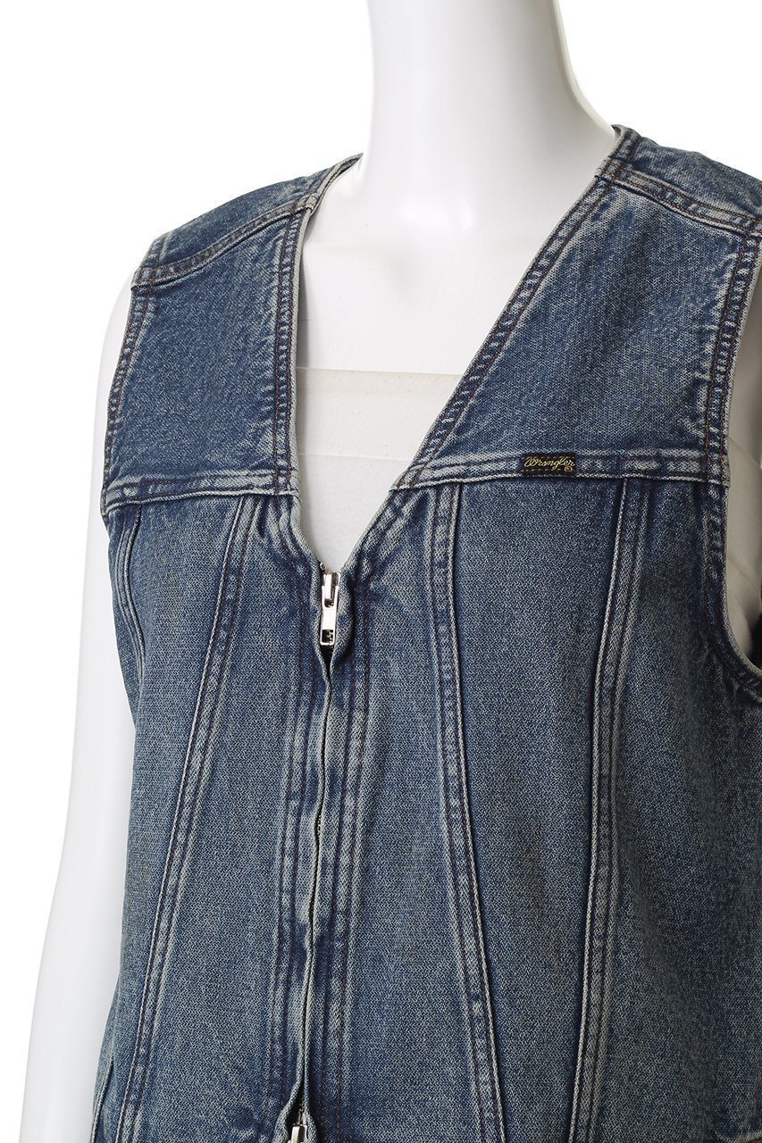 【メゾンスペシャル/MAISON SPECIAL】の【Wrangler×MAISON SPECIAL】Collaboration Mud Denim Vest/ラングラーコラボレーションマッドデニムベスト 人気、トレンドファッション・服の通販 founy(ファニー) 　ファッション　Fashion　レディースファッション　Fashion for Women　アウター　Coat / Outerwear Collection　レディースジャケット・軽アウター　Jackets　ウエスタン　Western Style　クラシカル　Classical, Vintage-Inspired　コンパクト　Compact, Small Size　ジャケット　Jacket, Outerwear　ジーンズ　Jeans, Denim Pants　デニム　Denim, Jeans Material　ベスト　Vest, Waistcoat　ワーク　Workwear, Utility Style　other-5|ID: prp329100004630823 ipo3291000000036038663
