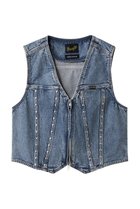 【メゾンスペシャル/MAISON SPECIAL】の【Wrangler×MAISON SPECIAL】Collaboration Studs Denim Vest/ラングラーコラボレーションスタッズデニムベスト BLU(ブルー)|ID: prp329100004630824 ipo3291000000036241636