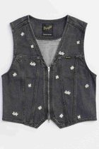 【メゾンスペシャル/MAISON SPECIAL】の【Wrangler×MAISON SPECIAL】Collaboration Flower Embroidery Denim Vest/ラングラーコラボレーションフラワーエンブロイダリーデニムベスト BLK(ブラック)|ID: prp329100004630825 ipo3291000000033313449