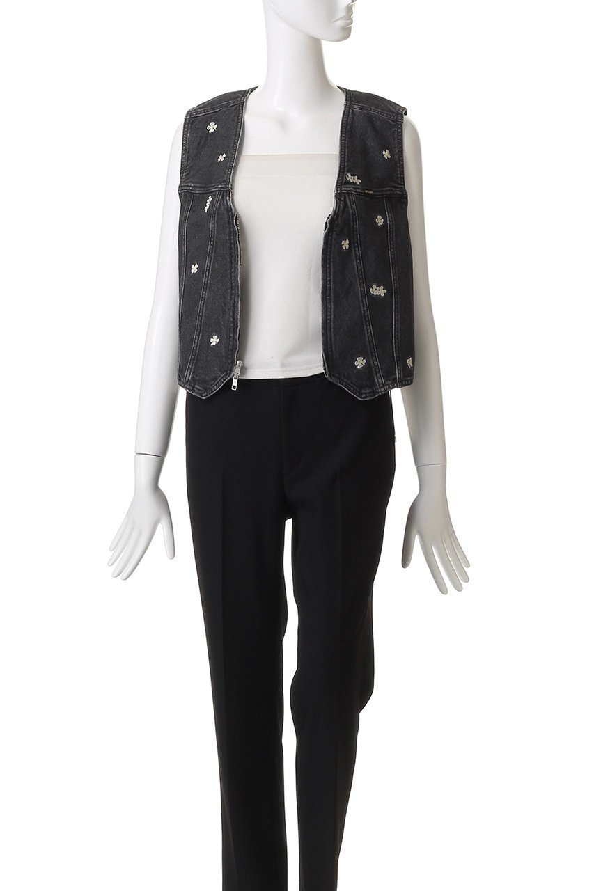 【メゾンスペシャル/MAISON SPECIAL】の【Wrangler×MAISON SPECIAL】Collaboration Flower Embroidery Denim Vest/ラングラーコラボレーションフラワーエンブロイダリーデニムベスト 人気、トレンドファッション・服の通販 founy(ファニー) 　ファッション　Fashion　レディースファッション　Fashion for Women　アウター　Coat / Outerwear Collection　レディースジャケット・軽アウター　Jackets　ウエスタン　Western Style　クラシカル　Classical, Vintage-Inspired　コンパクト　Compact, Small Size　ジャケット　Jacket, Outerwear　ジーンズ　Jeans, Denim Pants　デニム　Denim, Jeans Material　バランス　Balance, Style Balance　パターン　Pattern, Design Print　フラワー　Flower, Floral　ベスト　Vest, Waistcoat　ミックス　Mix, Mixed Style　モチーフ　Motif, Design Theme　ワーク　Workwear, Utility Style　other-8|ID: prp329100004630825 ipo3291000000033487053