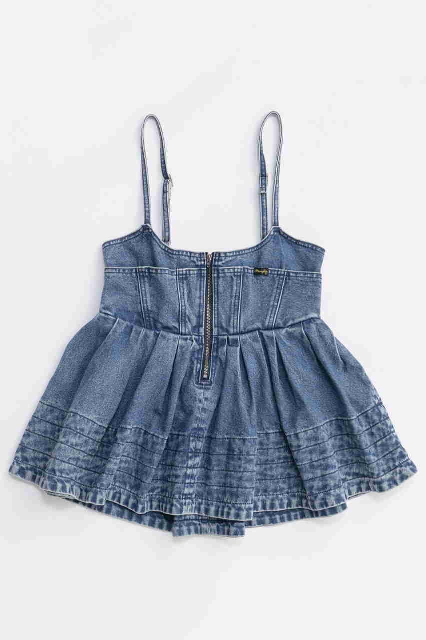 【メゾンスペシャル/MAISON SPECIAL】の【Wrangler×MAISON SPECIAL】Collaboration Denim Bustier/ラングラーコラボレーションデニムビスチェ インテリア・キッズ・メンズ・レディースファッション・服の通販 founy(ファニー) 　ファッション　Fashion　レディースファッション　Fashion for Women　アウター　Coat / Outerwear Collection　レディースジャケット・軽アウター　Jackets　ウエスタン　Western Style　コルセット　Corset, Bustier　ジップ　Zip, Zipper　ジャケット　Jacket, Outerwear　ジーンズ　Jeans, Denim Pants　デニム　Denim, Jeans Material　ベスト　Vest, Waistcoat　ワーク　Workwear, Utility Style　A/W・秋冬　Autumn/Winter　2025年　2025　2025-2026秋冬・A/W　Autumn/Winter 2025–26 AW25–26　BLU(ブルー)|ID: prp329100004630826 ipo3291000000033313459
