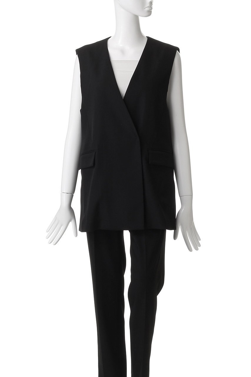 【プルミエ アロンディスモン/1er Arrondissement】のTWドスキンノーカラージレ 人気、トレンドファッション・服の通販 founy(ファニー) 　ファッション　Fashion　レディースファッション　Fashion for Women　アウター　Coat / Outerwear Collection　レディースジャケット・軽アウター　Jackets　2025年　2025　2025-2026秋冬・A/W　Autumn/Winter 2025–26 AW25–26　おすすめ　Recommended / Our Picks　なめらか　Smooth, Silky Texture　ジャケット　Jacket, Outerwear　セットアップ　Set-Up, Coordinated Outfit　ベスト　Vest, Waistcoat　A/W・秋冬　Autumn/Winter　other-2|ID: prp329100004630827 ipo3291000000033313468