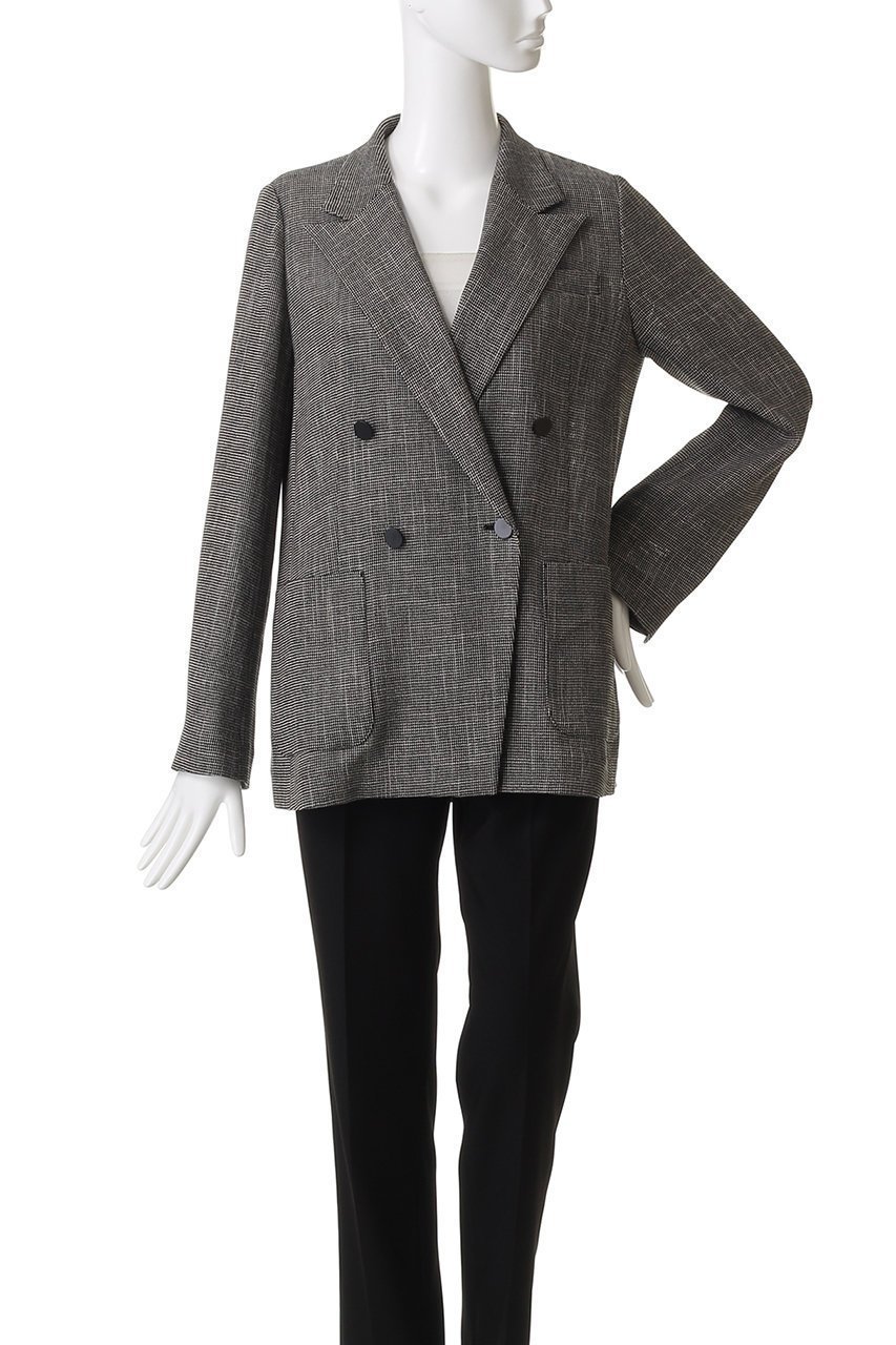 【アルアバイル/allureville】のトリッカーカラミダブルジャケット 人気、トレンドファッション・服の通販 founy(ファニー) 　ファッション　Fashion　レディースファッション　Fashion for Women　アウター　Coat / Outerwear Collection　レディースジャケット・軽アウター　Jackets　ジャケット　Jacket, Outerwear　デニム　Denim, Jeans Material　ボトム　Bottoms, Lower Wear　マニッシュ　Mannish, Boyish　羽織　Haori, Light Jacket　other-4|ID: prp329100004630828 ipo3291000000035631071