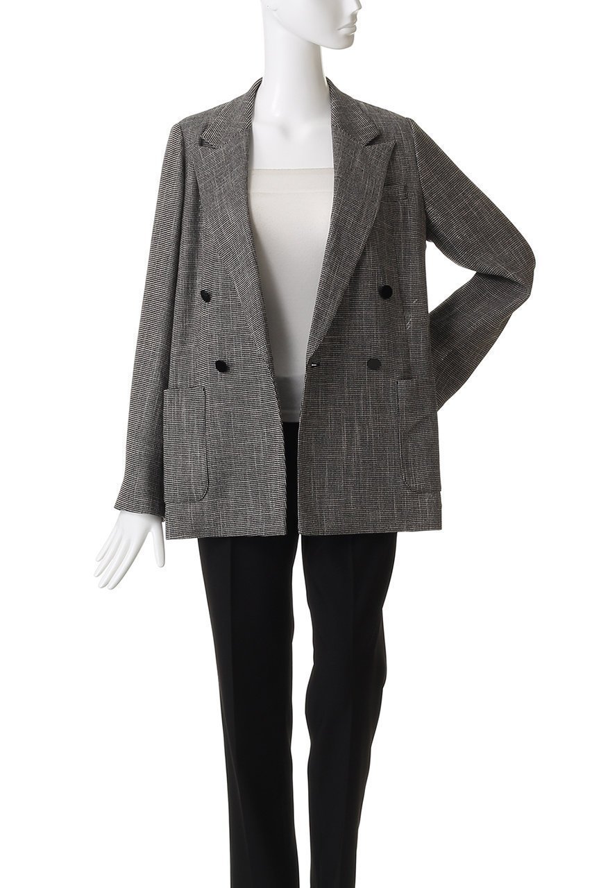 【アルアバイル/allureville】のトリッカーカラミダブルジャケット 人気、トレンドファッション・服の通販 founy(ファニー) 　ファッション　Fashion　レディースファッション　Fashion for Women　アウター　Coat / Outerwear Collection　レディースジャケット・軽アウター　Jackets　ジャケット　Jacket, Outerwear　デニム　Denim, Jeans Material　ボトム　Bottoms, Lower Wear　マニッシュ　Mannish, Boyish　羽織　Haori, Light Jacket　other-8|ID: prp329100004630828 ipo3291000000035631078