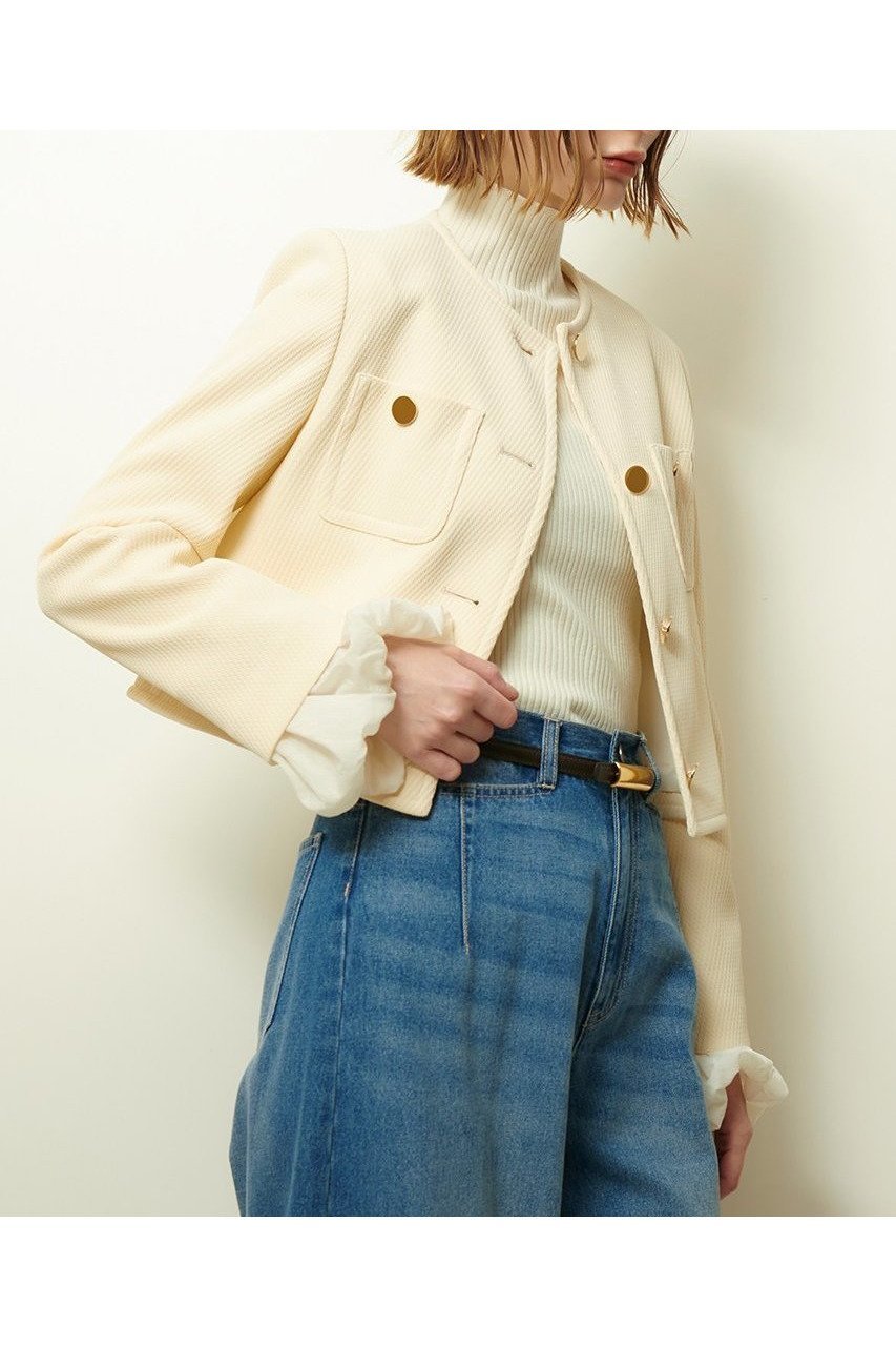 【アルアバイル/allureville】のダンボールジャージノーカラージャケット 人気、トレンドファッション・服の通販 founy(ファニー) 　ファッション　Fashion　レディースファッション　Fashion for Women　アウター　Coat / Outerwear Collection　レディースジャケット・軽アウター　Jackets　ノーカラージャケット / シンプル上品コーデ　Collarless Jackets　2025年　2025　2025-2026秋冬・A/W　Autumn/Winter 2025–26 AW25–26　ジャケット　Jacket, Outerwear　リラックス　Relax, Relaxed Fit　ロング　Long, Long-Length　エレガント 上品　Elegant　冬　Winter / This Winter　A/W・秋冬　Autumn/Winter　other-2|ID: prp329100004630829 ipo3291000000033313481