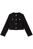 【アルアバイル/allureville】のダンボールジャージノーカラージャケット ブラック|ID: prp329100004630829 ipo3291000000036132413