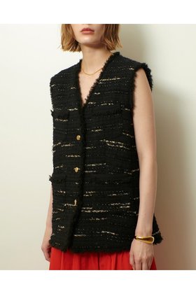 【アルアバイル/allureville】のジオリカツィードフリンジジレ 人気、トレンドファッション・服の通販 founy(ファニー) ファッション Fashion レディースファッション Fashion for Women アウター Coat / Outerwear Collection レディースジャケット・軽アウター Jackets 2025年 2025 2025-2026秋冬・A/W Autumn/Winter 2025–26 AW25–26 おすすめ Recommended / Our Picks イタリア Italy インナー Innerwear グログラン Grosgrain, Grosgrain Ribbon ジャケット Jacket, Outerwear タンク Tank Top, Sleeveless Top タートル Turtleneck, Turtle Collar ダウン Down, Puffer ツイード Twill, Twill Weave デニム Denim, Jeans Material フリンジ Fringe, Tassel ベスト Vest, Waistcoat A/W・秋冬 Autumn/Winter |ID:prp329100004630830