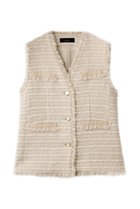 【アルアバイル/allureville】のジオリカツィードフリンジジレ アイボリー|ID:prp329100004630830