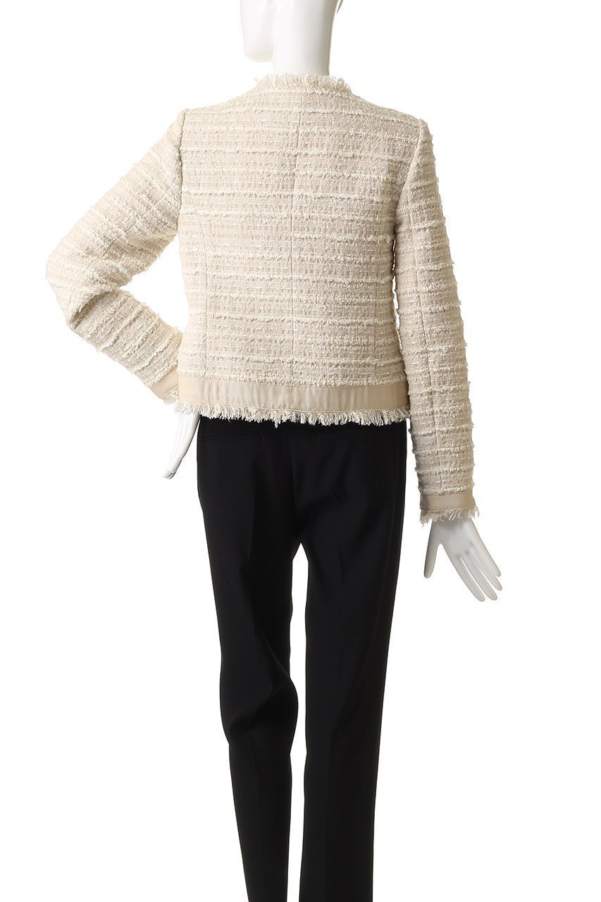 【アルアバイル/allureville】のジオリカツイードラウンドネックジャケット 人気、トレンドファッション・服の通販 founy(ファニー) ファッション Fashion レディースファッション Fashion for Women アウター Coat / Outerwear Collection レディースジャケット・軽アウター Jackets おすすめ Recommended / Our Picks イタリア Italy オケージョン Occasion Wear ジャケット Jacket, Outerwear セットアップ Set-Up, Coordinated Outfit ツイード Twill, Twill Weave フリンジ Fringe, Tassel ポケット Pocket, Pocket Detail リボン Ribbon, Bow エレガント 上品 Elegant other-5|ID: prp329100004630831 ipo3291000000034434509