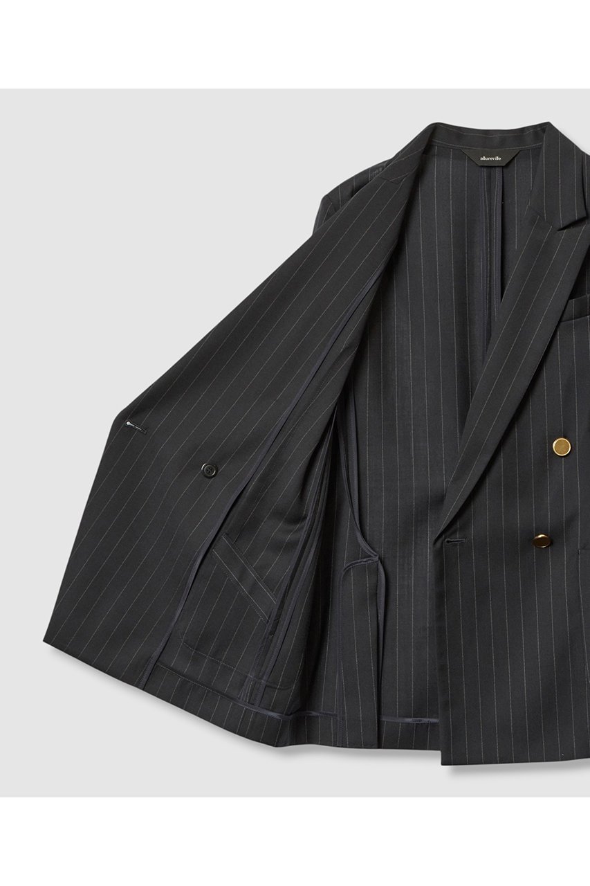 【アルアバイル/allureville】のトリアセサイロピークドラペルジャケット 人気、トレンドファッション・服の通販 founy(ファニー) 　ファッション　Fashion　レディースファッション　Fashion for Women　アウター　Coat / Outerwear Collection　レディースジャケット・軽アウター　Jackets　2025年　2025　2025-2026秋冬・A/W　Autumn/Winter 2025–26 AW25–26　サマー　Summer, Summer Style　シアー　Sheer, See-Through　ジャケット　Jacket, Outerwear　デニム　Denim, Jeans Material　ボトム　Bottoms, Lower Wear　マニッシュ　Mannish, Boyish　再入荷　Restock / Back in Stock　A/W・秋冬　Autumn/Winter　other-6|ID: prp329100004630832 ipo3291000000033313503